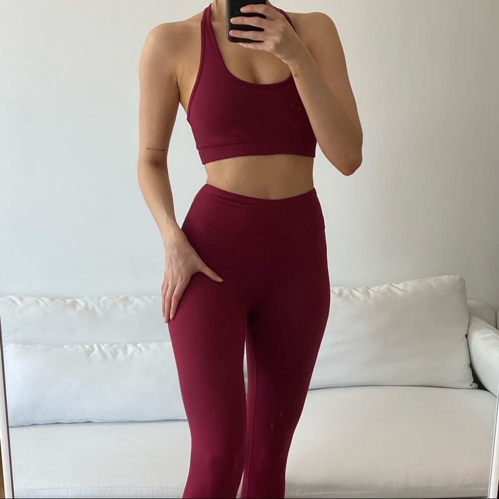 Threads 4 Thought Burgundy Activewear Set